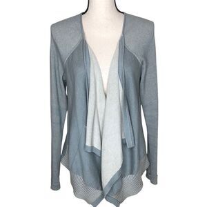 CAbi Open, Draped Front, Sage, Lagenlook Sweater Size M